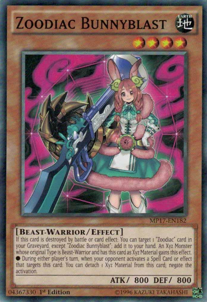 Zoodiac Bunnyblast [MP17-EN182] Common 