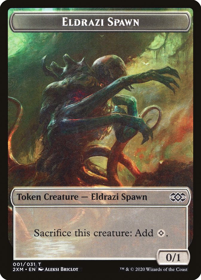 Eldrazi Spawn Token [Double Masters Tokens] 