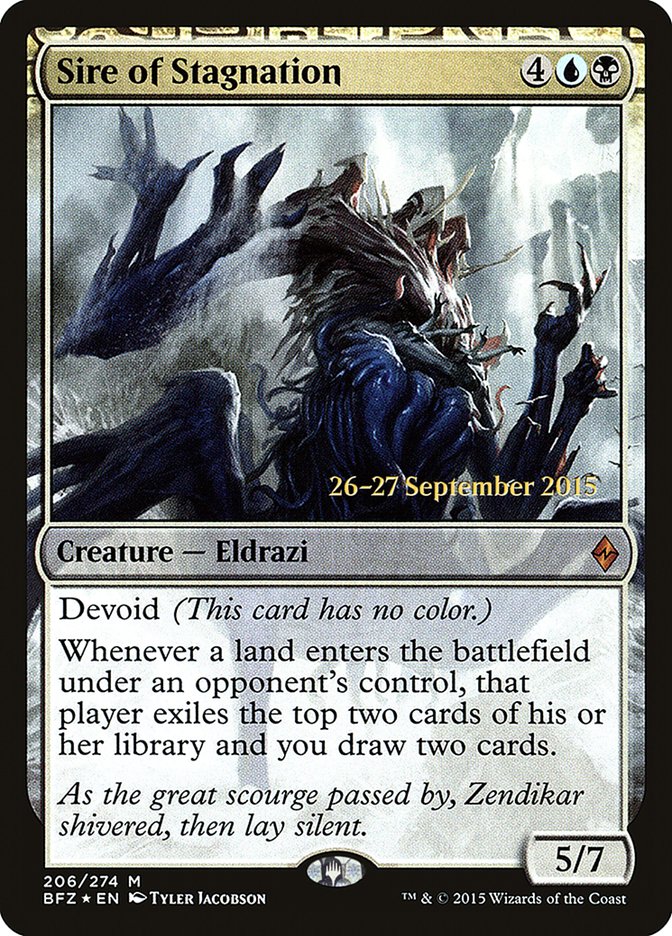 Sire of Stagnation [Battle for Zendikar Prerelease Promos] 
