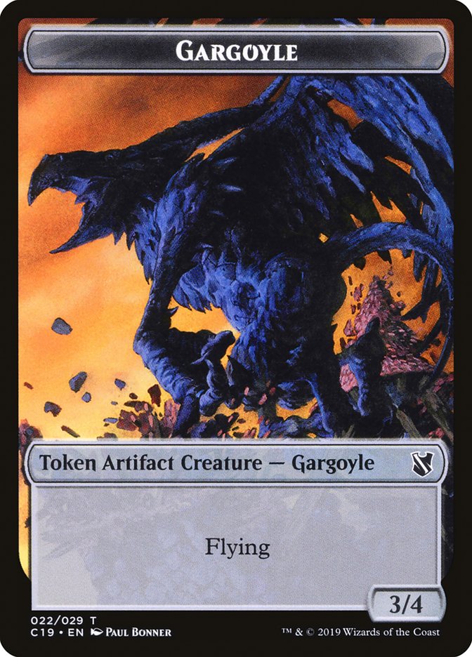 Gargoyle Token [Commander 2019 Tokens] 