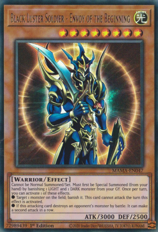 Black Luster Soldier - Envoy of the Beginning [MAMA-EN047] Ultra Rare 