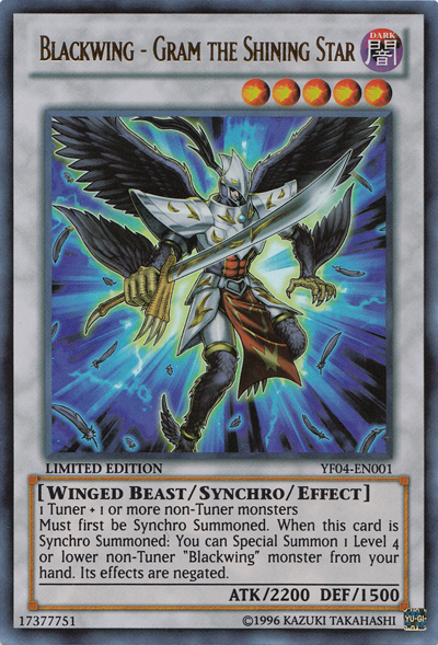 Blackwing - Gram the Shining Star [YF04-EN001] Ultra Rare 