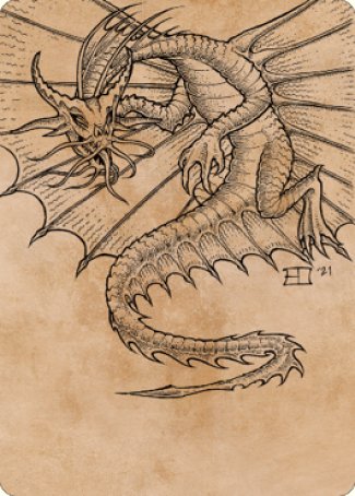 Ancient Gold Dragon Art Card (44) [Commander Legends: Battle for Baldur's Gate Art Series] 