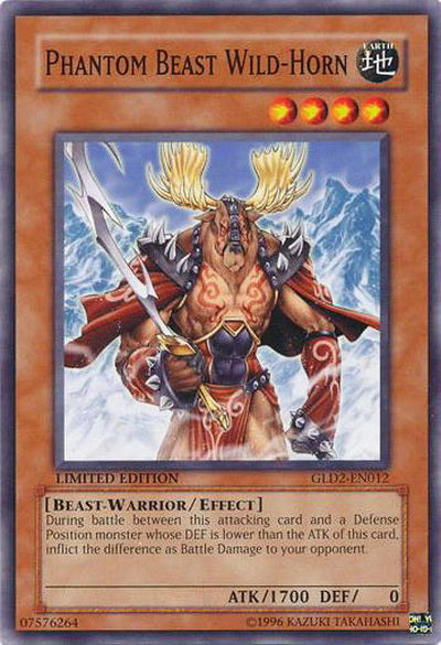 Phantom Beast Wild-Horn [GLD2-EN012] Common 