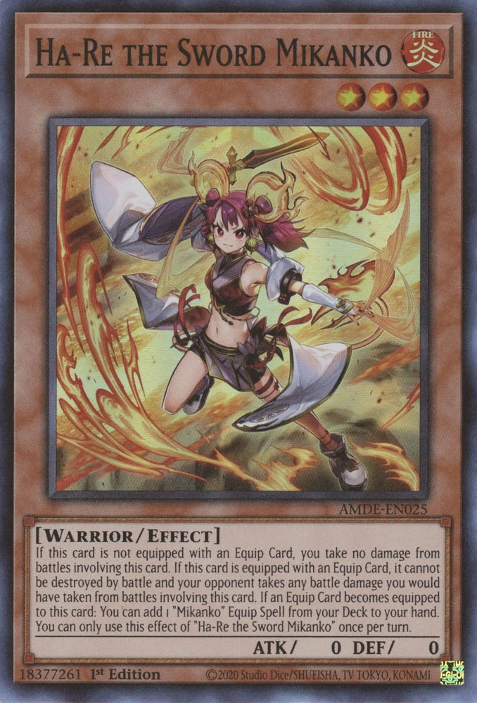 Ha-Re the Sword Mikanko [AMDE-EN025] Super Rare 