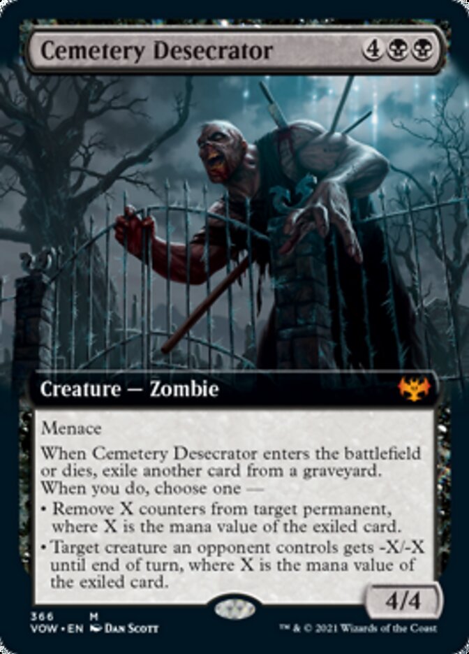 Cemetery Desecrator (Extended Art) [Innistrad: Crimson Vow] 