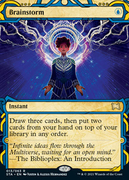 Brainstorm (Foil Etched) [Strixhaven: School of Mages Mystical Archive]