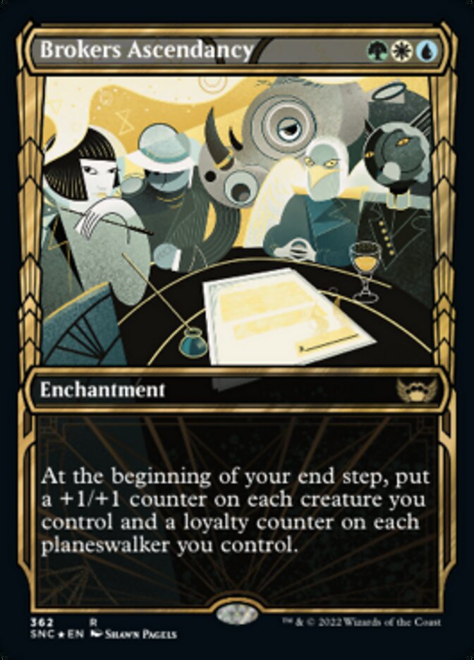 Brokers Ascendancy (Showcase Golden Age Gilded Foil) [Streets of New Capenna] 