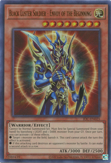Black Luster Soldier - Envoy of the Beginning (25th Anniversary) [IOC-EN025] Ultra Rare 