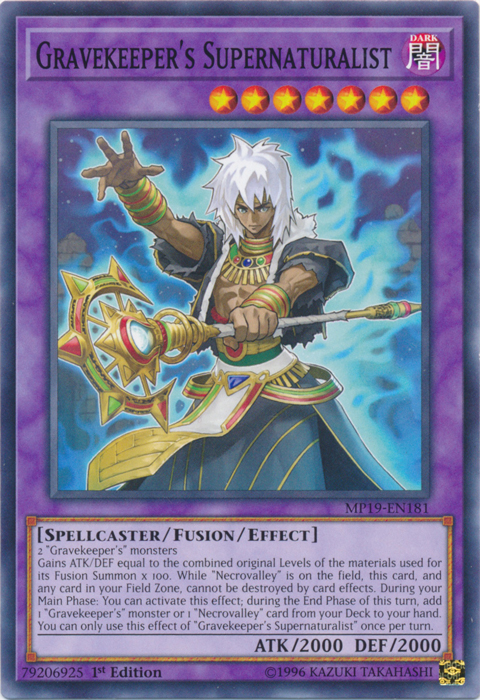 Gravekeeper's Supernaturalist [MP19-EN181] Common 