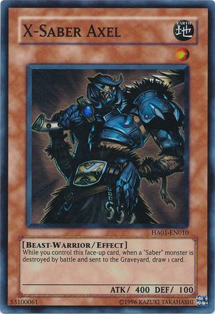 X-Saber Axel [HA01-EN010] Super Rare 