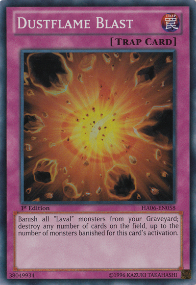 Dustflame Blast [HA06-EN058] Super Rare 