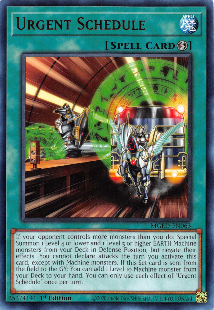 Urgent Schedule [MGED-EN063] Rare 