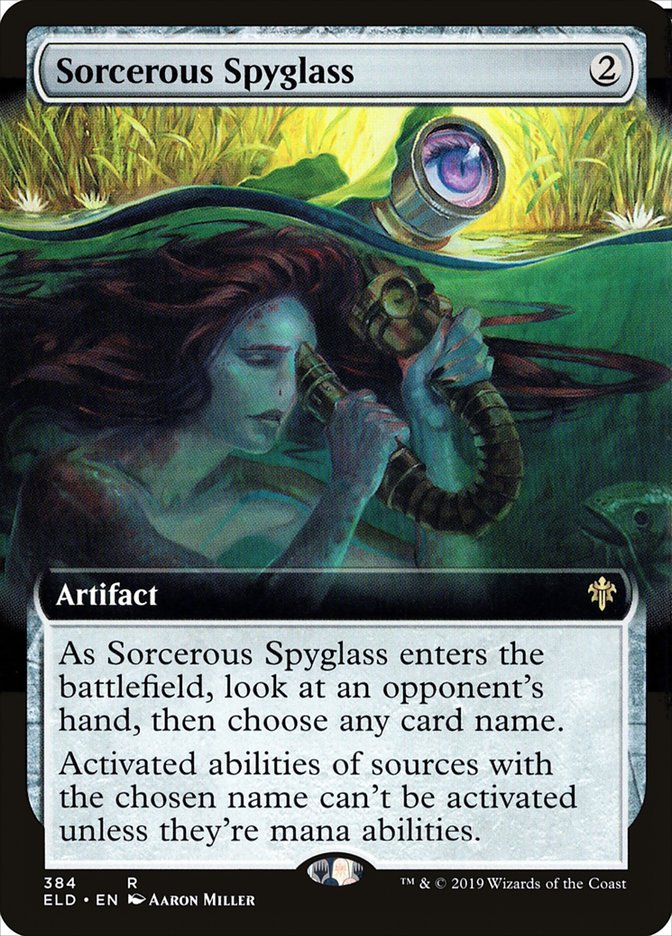 Sorcerous Spyglass (Extended Art) [Throne of Eldraine] 