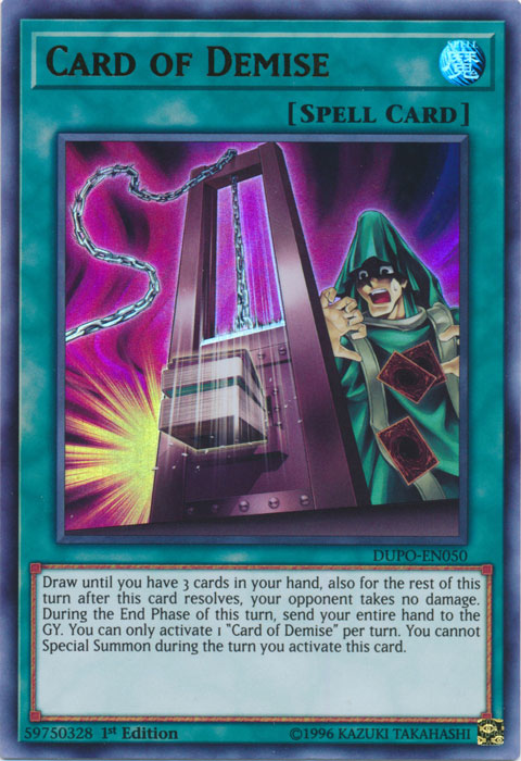 Card of Demise [DUPO-EN050] Ultra Rare 