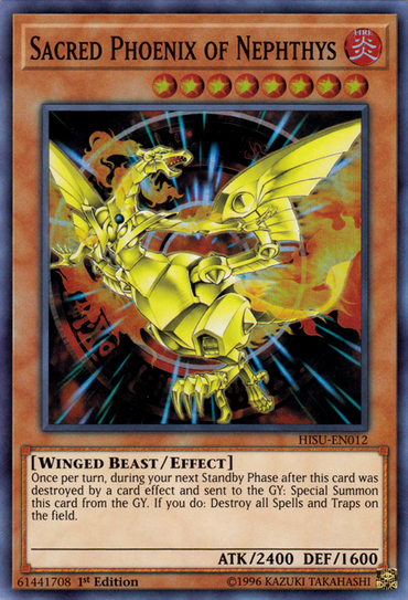 Sacred Phoenix of Nephthys [HISU-EN012] Super Rare 