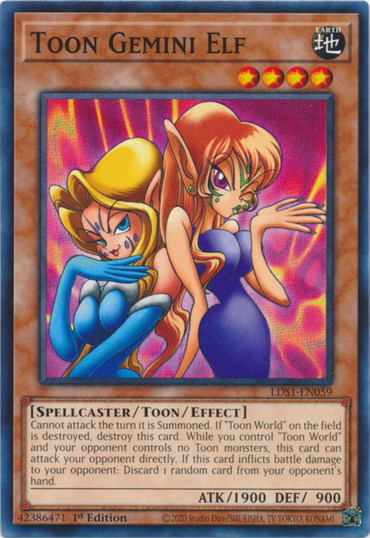 Toon Gemini Elf [LDS1-EN059] Common 