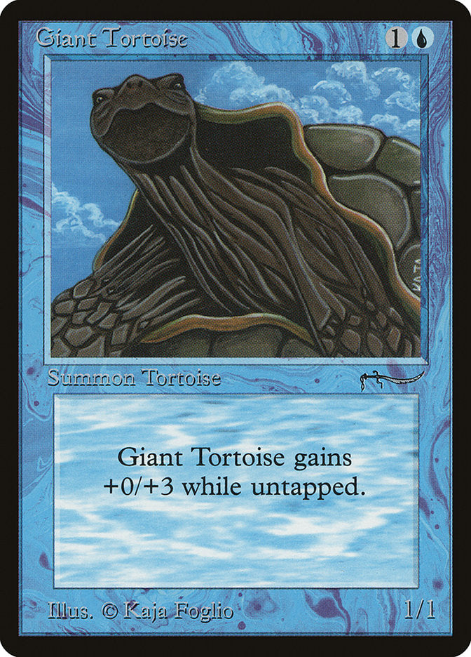 Giant Tortoise (Light Mana Cost) [Arabian Nights] 