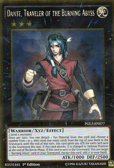 Dante, Traveler of the Burning Abyss [PGL3-EN077] Gold Rare 