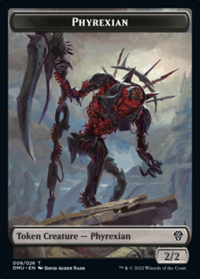 Phyrexian // Stangg Twin Double-Sided Token [Dominaria United Tokens] 