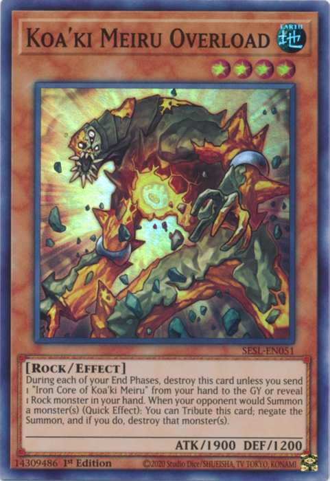 Koa'ki Meiru Overload [SESL-EN051] Super Rare 