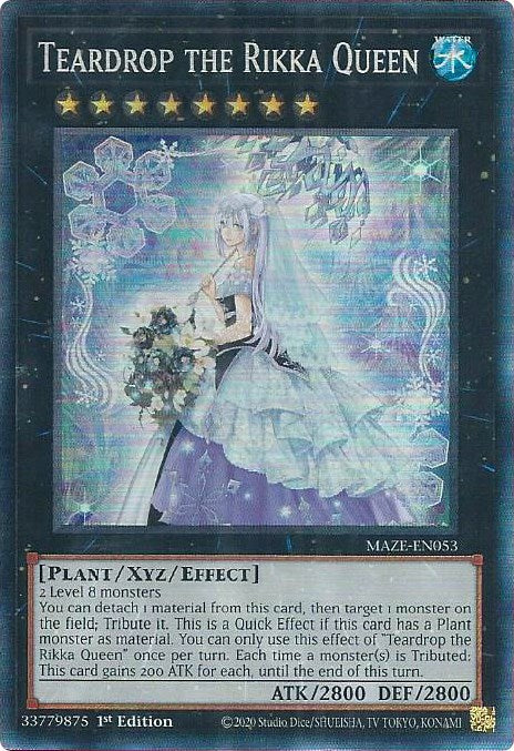 Teardrop the Rikka Queen [MAZE-EN053] Collector's Rare 