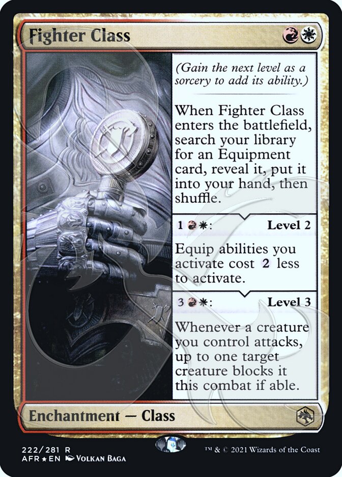 Fighter Class (Ampersand Promo) [Dungeons &amp; Dragons: Adventures in the Forgotten Realms Promos] 