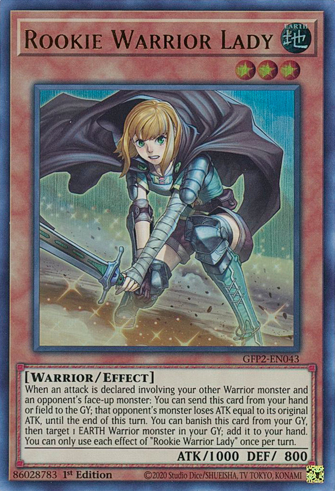 Rookie Warrior Lady [GFP2-EN043] Ultra Rare 