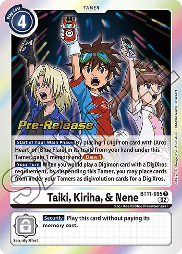 Taiki, Kiriha, &amp; Nene [BT11-095] [Dimensional Phase Pre-Release Promos] 