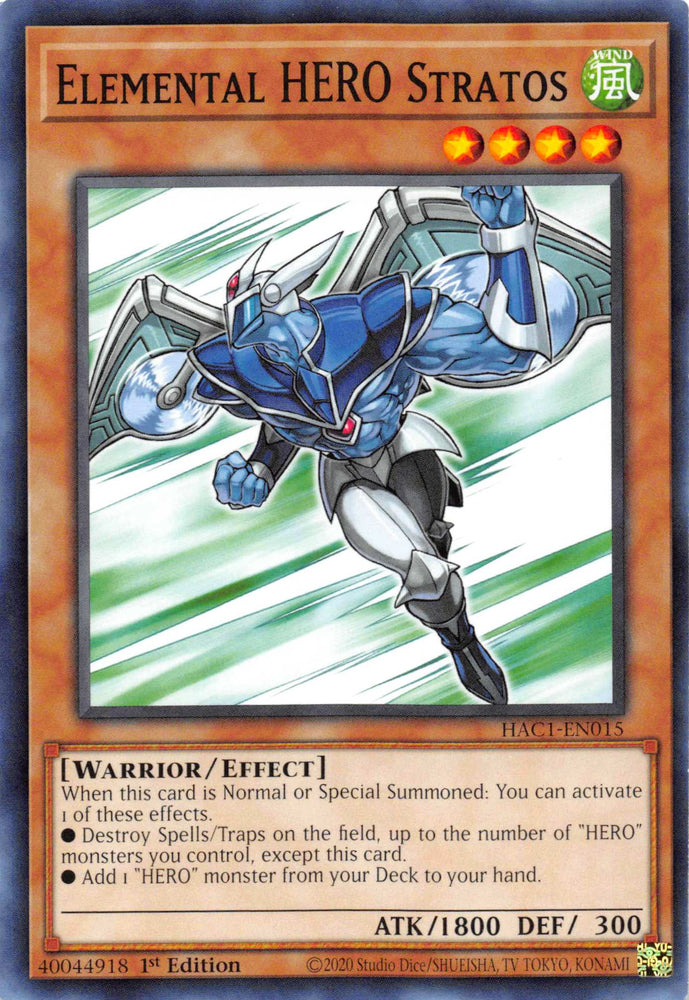 Elemental HERO Stratos [HAC1-EN015] Common 