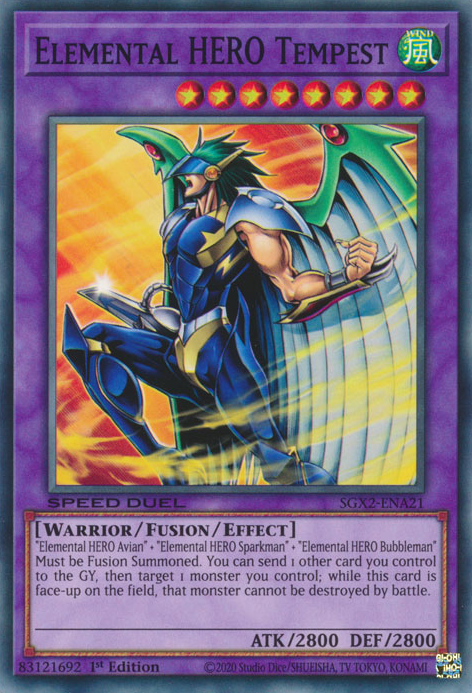 Elemental HERO Tempest [SGX2-ENA21] Common 