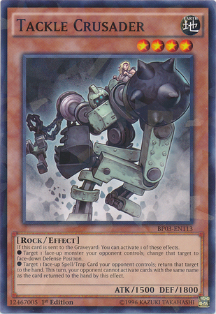 Tackle Crusader [BP03-EN113] Shatterfoil Rare 