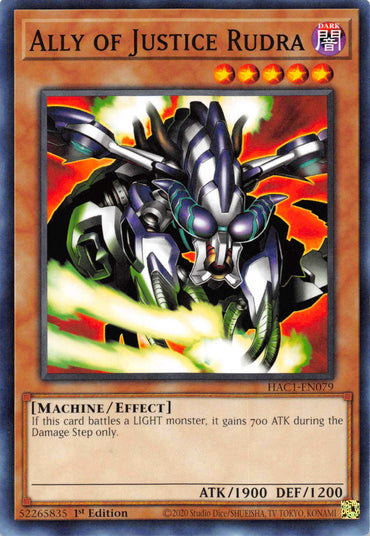 Ally of Justice Rudra [HAC1-EN079] Common 