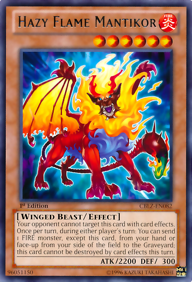 Hazy Flame Mantikor [CBLZ-EN082] Rare 