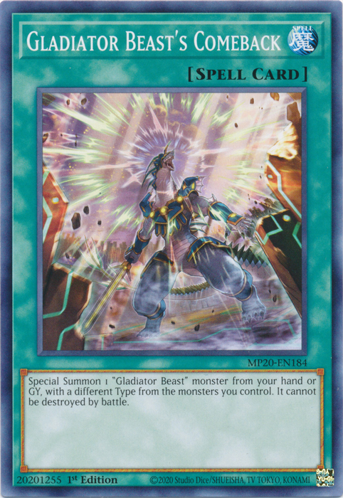 Gladiator Beast's Comeback [MP20-EN184] Common 