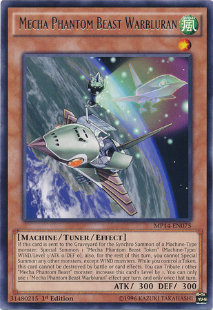 Mecha Phantom Beast Warbluran [MP14-EN075] Rare 