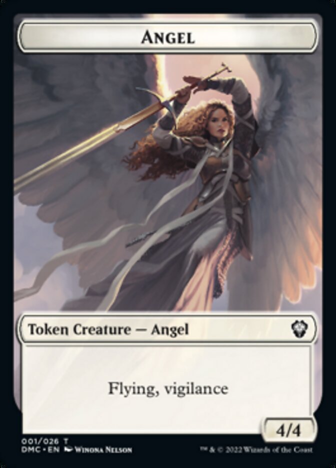Angel Token [Dominaria United Commander Tokens] 