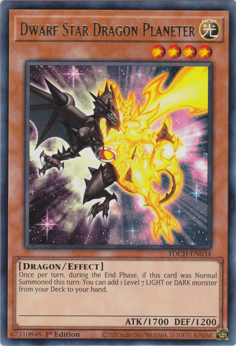 Dwarf Star Dragon Planeter [TOCH-EN034] Rare 