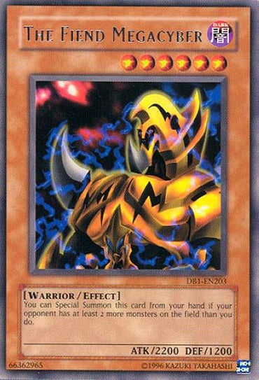 The Fiend Megacyber [DB1-EN203] Rare 