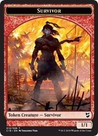 Survivor // Myr (023) Double-Sided Token [Commander 2018 Tokens] 