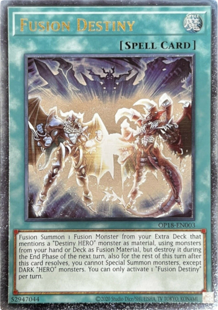 Fusion Destiny [OP18-EN003] Ultimate Rare 