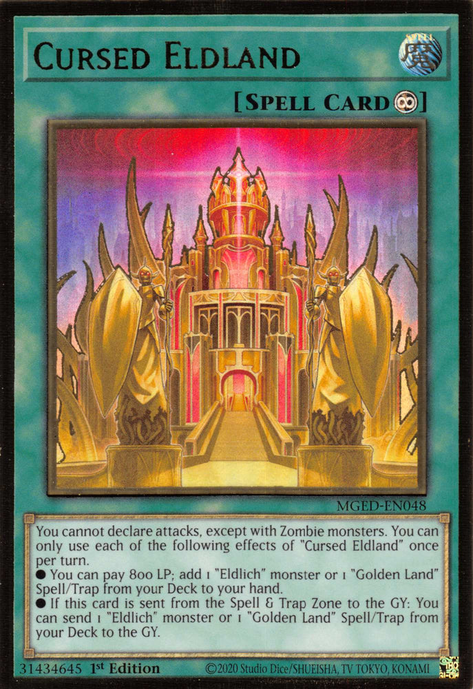 Cursed Eldland [MGED-EN048] Gold Rare 