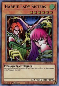 Harpie Lady Sisters (Green) [LDS2-EN065] Ultra Rare 
