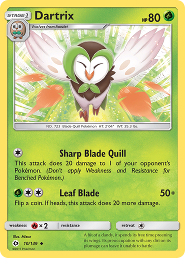 Dartrix (10/149) [Sun & Moon: Base Set]