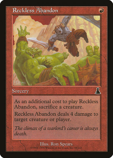 Reckless Abandon [Urza's Destiny] 