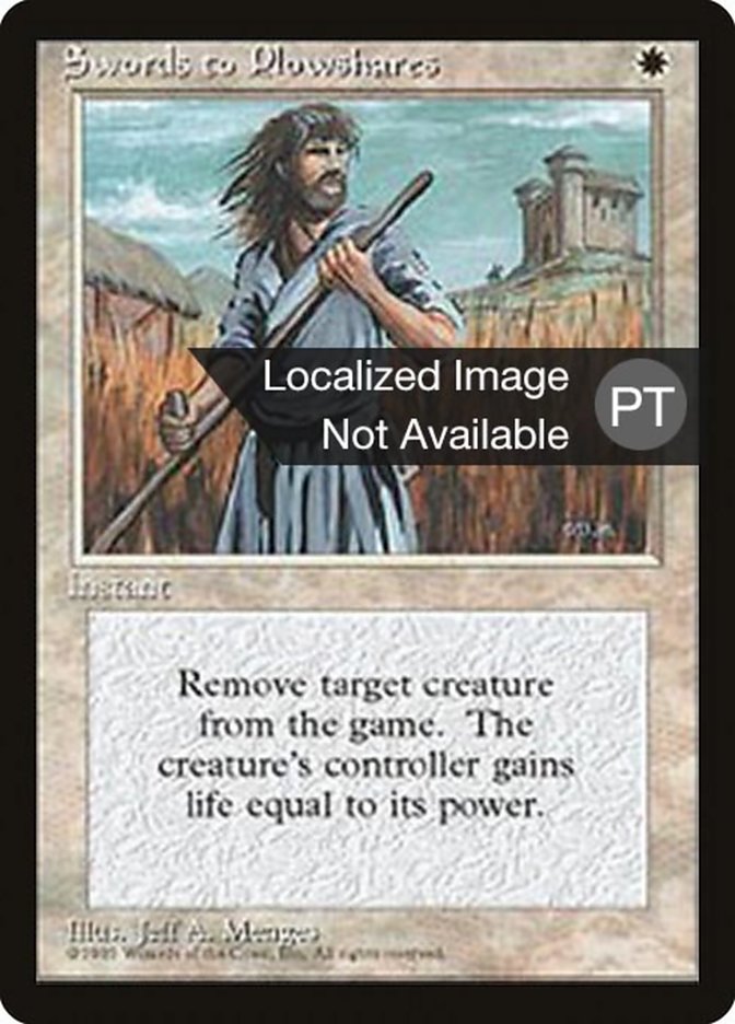 Swords to Plowshares [Fourth Edition (Foreign Black Border)] 