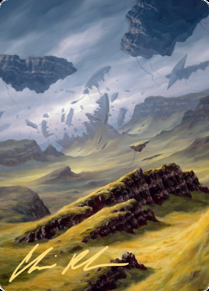 Plains 3 Art Card (Gold-Stamped Signature) [Zendikar Rising Art Series] 