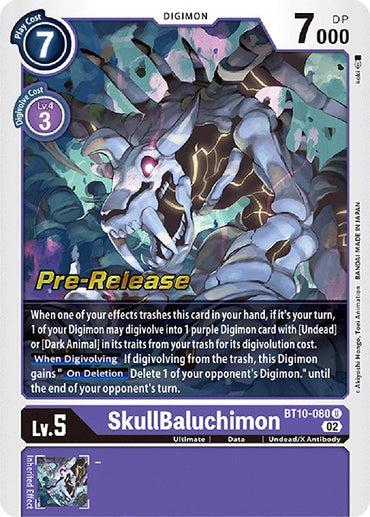 SkullBaluchimon [BT10-080] [Xros Encounter Pre-Release Cards] 