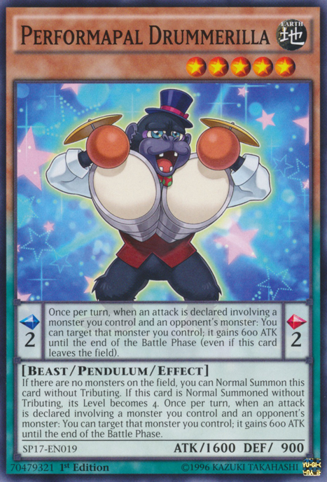 Performapal Drummerilla [SP17-EN019] Common 