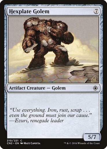 Hexplate Golem [Conspiracy: Take the Crown] 